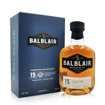 Balblair 巴布莱尔 plus：巴布莱尔 苏格兰高地产区15年单一麦芽威士忌700ml食品类商品-全利兔-实时优惠快报