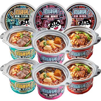 京东百亿补贴：自嗨锅 火锅 方便火锅 6桶 夜宵锅食品类商品-全利兔-实时优惠快报