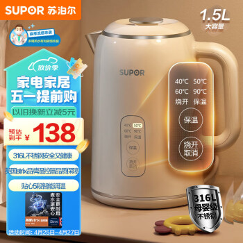 ղSUPOR1.5L¶ˮ 316L ز 5ε±ºµˮˮ  SW-15T75A