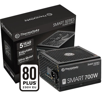 Tt（Thermaltake）额定700W Smart S 700W 台式机电脑主机机箱电源（80PLUS认证/主动PFC/背线/5年换新）