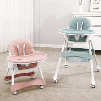 sevenboys儿童餐椅便携式宝宝餐椅多功能婴儿餐椅一键收合升级款可折叠松绿色宝宝餐椅