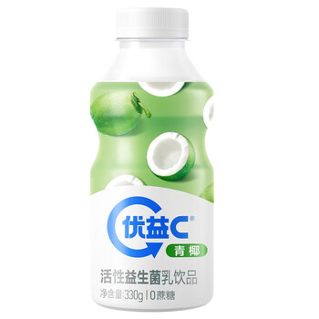 蒙牛 优益C活菌益生菌 330g*12瓶全利兔-实时优惠快报