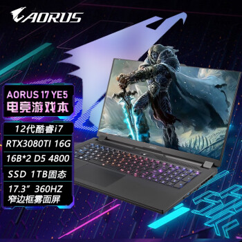 ΣGIGABYTE12i7 AROUS 17/15Ӣ 3070/3080 ߶ϷʼǱ AORUS17 YE5 i7/3080TI/32G