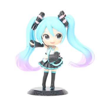 初音未来q版公仔白熊初音gk雪初音小粘土可爱模型手办动漫周边送礼