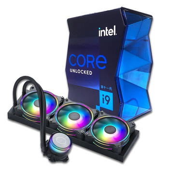 酷冷至尊 G360(幻境) ARGB水冷散热器 + 英特尔 Intel i9-11900K 8核16线程 CPU处理器