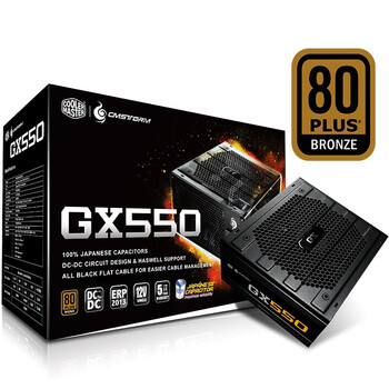 酷冷至尊（CoolerMaster）额定550W GX550游戏台式电源（80PLUS铜牌/SRC+DC2DC架构/全日系电容/五年质保）