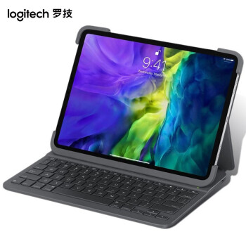 罗技（Logitech） Slim Folio Pro ipad蓝牙键盘保护套 键盘盖 IK1174适配11英寸 ipadpro 一二代
