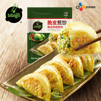 必品阁（bibigo）脆皮煎饺 韩式传统640g 约25只 锅贴*4件食品类商品-全利兔-实时优惠快报