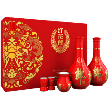 4日0点：LANGJIU 郎酒 红花郎10 53%vol 酱香型白酒 500ml*2瓶 礼盒装食品类商品-全利兔-实时优惠快报