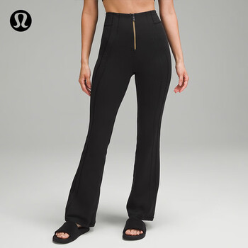 lululemon Define 女士高腰前拉链喇叭裤 LW5FYRA运动户外类商品-全利兔-实时优惠快报