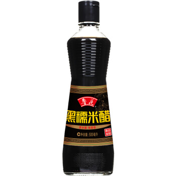【鲁花直销】鲁花黑糯米醋500ml*1 黑糯米酿造 厨房调料 调味品 零添加