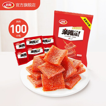 WeiLong 卫龙 辣条亲嘴烧大刀肉 经典香辣1000g 约100片食品类商品-全利兔-实时优惠快报