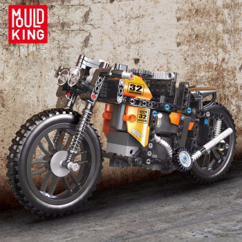宇星模王儿童积木玩具兼容乐高拼装积木城市遥控摩托车模型男孩玩具礼物摩托车系列竞速摩托车23005