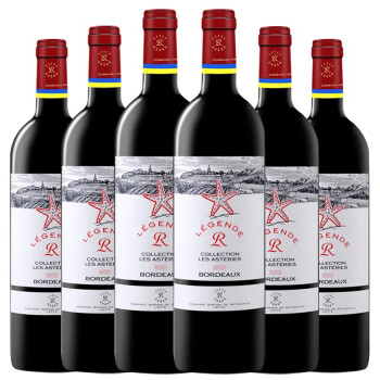 拉菲（LAFITE） 红酒【官方行货一级授权】法定产区 法国进口干红葡萄酒 750ml*6 拉菲传奇经典海星