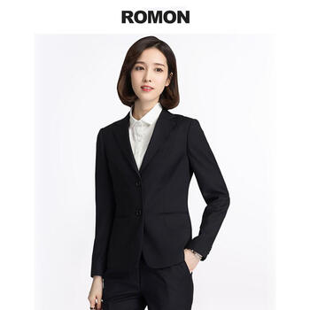 罗蒙小西服套装女2020年新款正装女式商务面试工作服制服男女同款修身