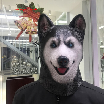 鬼灭之刃伊之助面具cos搞怪野猪头套万圣节动漫聚会搞笑道具哈士奇