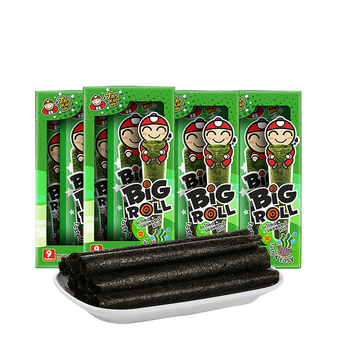 老板仔(taokaenoi)泰国进口烤海苔卷27g*4盒 即食海味