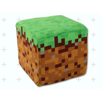 我的世界周边抱枕我的世界minecrafjj怪毛绒玩具公仔草方块抱枕tnt