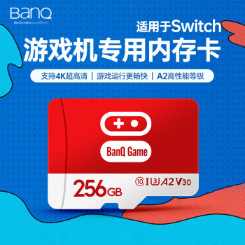 banq 256GB TFMicroSDswitchרÿNSϷٴ洢 A2 U3 V30 4K г¼&ڴ濨