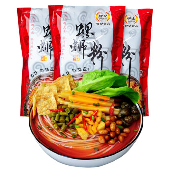 柳全（LIU QUAN） 广西柳州水煮礼袋螺蛳粉米粉米线 速食300g*3连包装