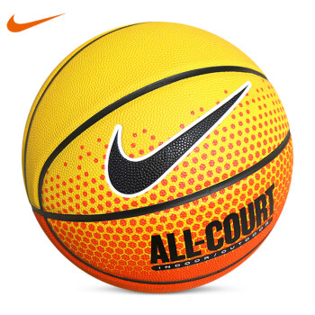 耐克（Nike）室外日常活动训练耐磨PU蓝球 标准7号亮黄色篮球  DO8259-738
