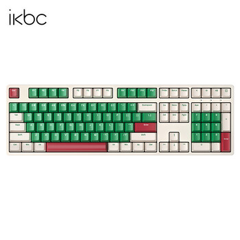 ikbc 时光灰无线键盘机械键盘无线樱桃键盘办公键盘cherry轴樱桃机械键盘 C210少年时有线108键红轴数码类商品-全利兔-实时优惠快报