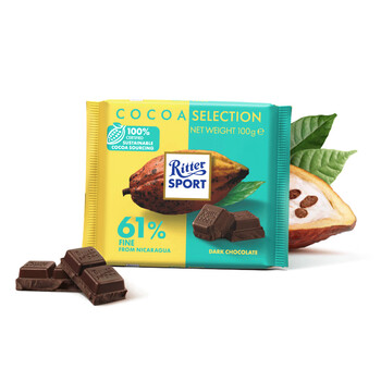 Ritter SPORT 尼加拉瓜 醇黑巧克力 100g食品类商品-全利兔-实时优惠快报