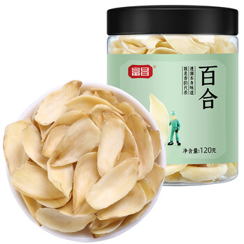 富昌 百合干120g 龙山产百合 银耳莲子桂圆枸杞羹煲汤食材全利兔-实时优惠快报