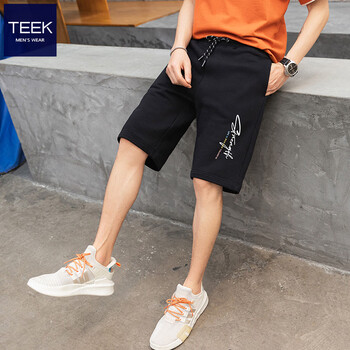 TEEK 男士短裤 ZKH722 黑色 L服饰鞋包类商品-全利兔-实时优惠快报