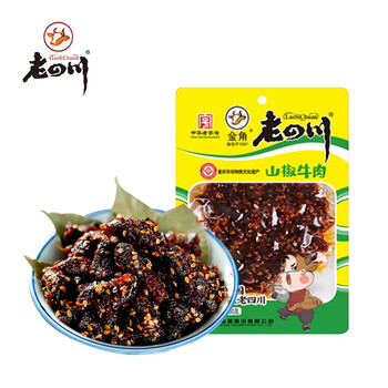 京东PLUS：老四川 金角老四川 牛肉干 零食 山椒牛肉60g中华食品类商品-全利兔-实时优惠快报