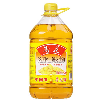 luhua 鲁花 5S物理压榨压榨一级花生油5L香纯正食用油 香纯正食用油全利兔-实时优惠快报