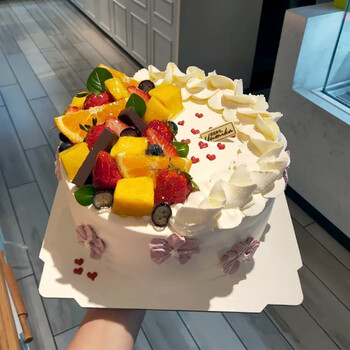 乐食锦新鲜水果蛋糕全国预定同城配送爸妈儿童祝寿网红生日蛋糕定制