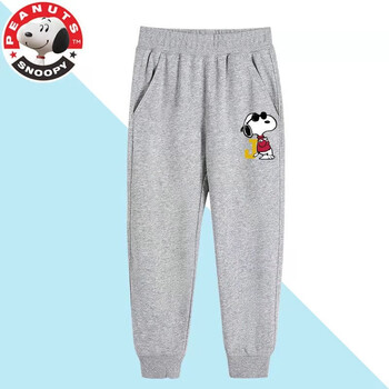 SNOOPY 史努比 纯棉运动裤 灰色母婴玩具类商品-全利兔-实时优惠快报