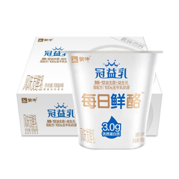 蒙牛（MENGNIU）冠益乳每日鲜酪风味发酵乳100g*6 低温酸奶酸牛奶  风味发酵乳