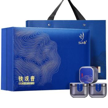忆江南 茶叶 特级清香铁观音乌龙茶 合心礼盒装216g 团购客户全利兔-实时优惠快报