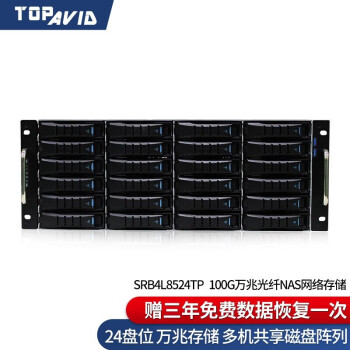 TOPAVID SRB4L8524TP-100G 24λ ׹˴Ӱ洢 ù384TBҵ洢