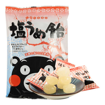 日本糖果进口大仓熊本梅子盐味85g巧克力