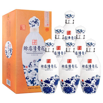 赊店老酒 赊店清青花 52%vol 浓香型白酒 500ml*6瓶 整箱装食品类商品-全利兔-实时优惠快报