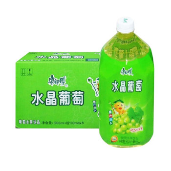 康师傅1升水晶葡萄1l48瓶整箱1000ml大瓶装水晶葡萄1l4瓶