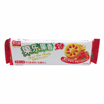 嘉士利果乐果香果酱味夹心饼干93g袋装多种味道可选休闲零食草莓味
