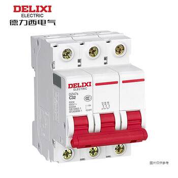  德力西电气（DELIXI ELECTRIC）微型断路器 DZ47S空气开关家用空开DZ47s C型 3P 10A