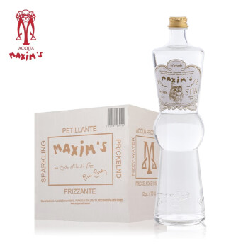 MAXIM’S DE PARIS马克西姆饮用天然矿泉水无气 750ml*12瓶
