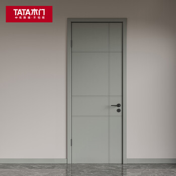 tata木门实木复合大门定制室内门卧室门房门油漆门t305混油
