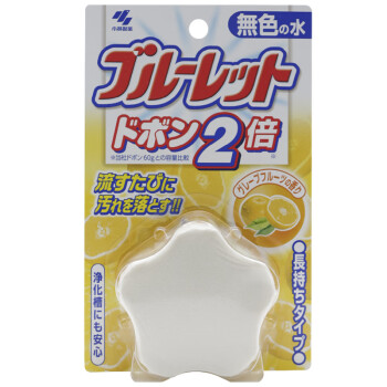 小林制药（KOBAYASHI）日本进口洁厕块厕所马桶去异味除污垢蓝泡泡洁厕宝水箱用洁厕灵（西柚）120g