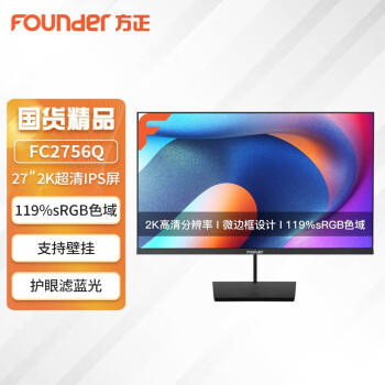 Founderð칫ʾ խ߿ ɫ ֤ɱڹҷḻӿҺʾĻ 27Ӣ 2K IPS FC2756Q