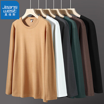 JEANSWEST 真维斯 男士双面德绒圆领打底衫 EE-33服饰鞋包类商品-全利兔-实时优惠快报