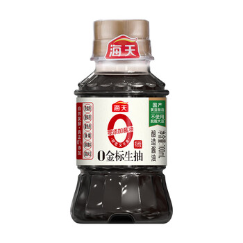 海天 零添加酱油0金标生抽100ml特级酿造酱油凉拌点蘸小瓶mini装食品类商品-全利兔-实时优惠快报