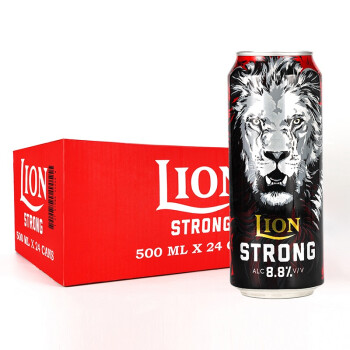 狮子（LION）斯里兰卡进口精酿啤酒 狮子咆哮高度烈性IPA啤酒 500ml*24罐