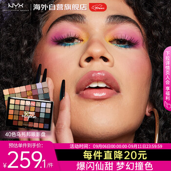 NYX 四十色眼影盘 #乌托邦盘 40g美妆个护类商品-全利兔-实时优惠快报