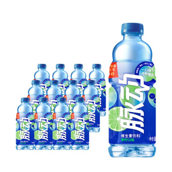 脉动(Mizone) 【刘昊然代言】青柠口味 1L*12瓶 维C果汁水低糖维生素运动功能饮料 家庭大瓶装